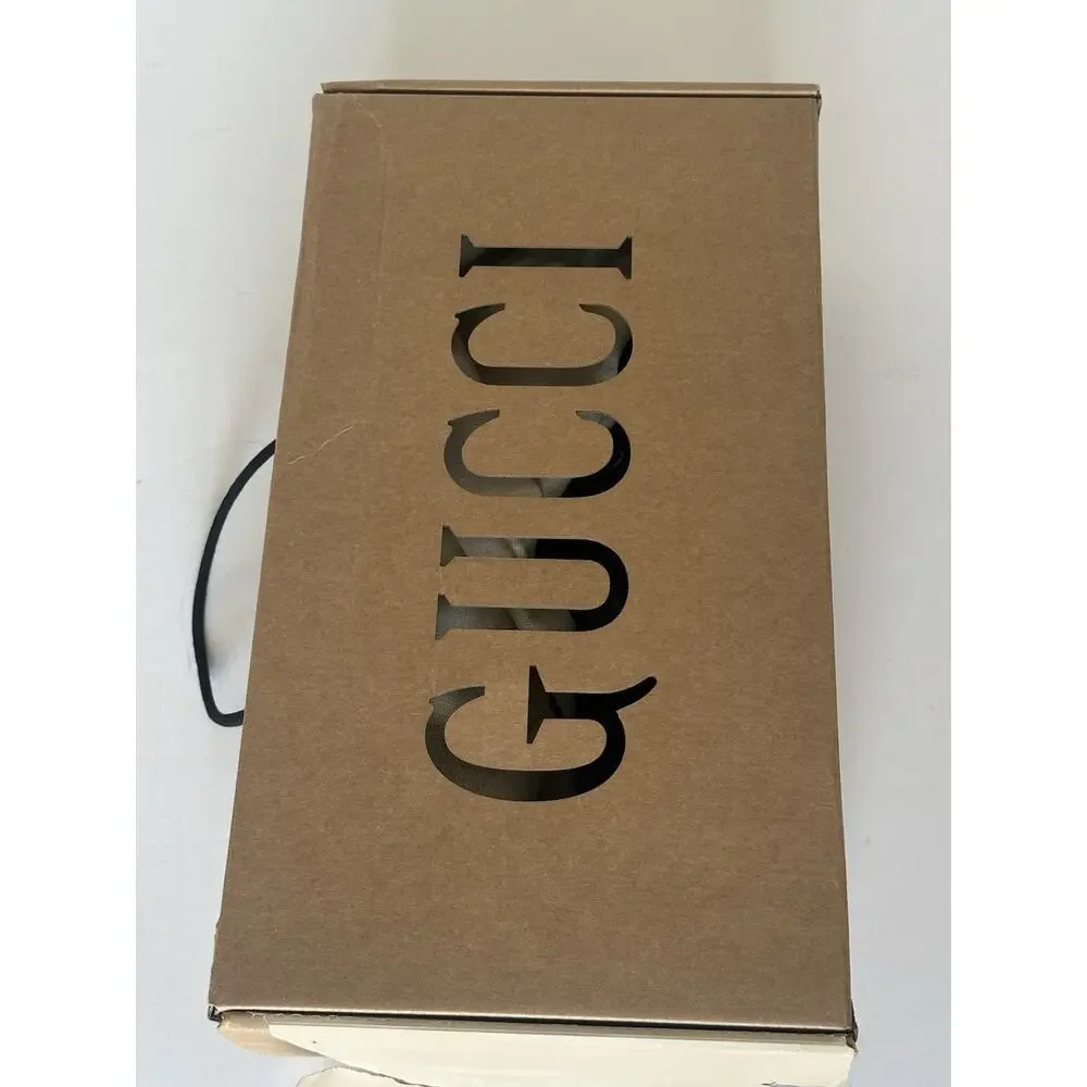 Gucci Men GG Logo Sneakers Black 13.5 US (13 Gucci) 628709 IT NIB $850